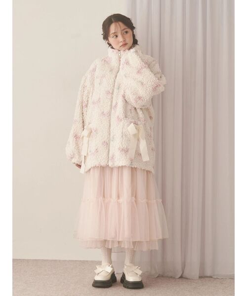 merry jenny flowerコンビトラックジャケット merry jenny 新品 ピンク