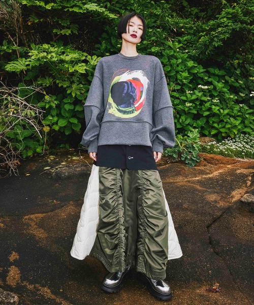 MIX FABRIC FLARE SK（スカート）｜OMMO（オーエムエムオー）の