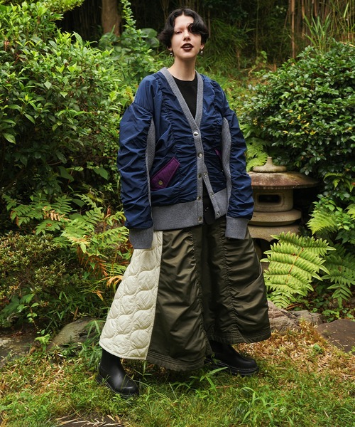 MIX FABRIC FLARE SK（スカート）｜OMMO（オーエムエムオー）の