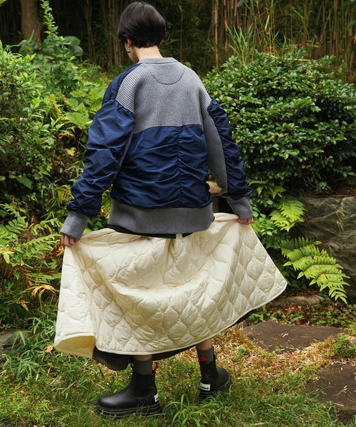 MIX FABRIC FLARE SK（スカート）｜OMMO（オーエムエムオー）の