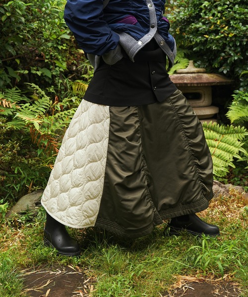 MIX FABRIC FLARE SK（スカート）｜OMMO（オーエムエムオー）の