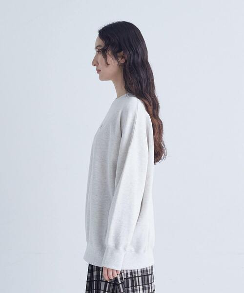 conges payes ADIEU TRISTESSE（コンジェ ペイエ アデュートリステス）の「裏毛プルオーバー（スウェット・レディース・ブラウン/オフホワイト/ライトグレー・FREE）」の18枚目の写真
