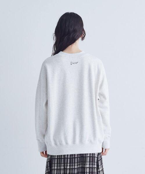 conges payes ADIEU TRISTESSE（コンジェ ペイエ アデュートリステス）の「裏毛プルオーバー（スウェット・レディース・ブラウン/オフホワイト/ライトグレー・FREE）」の19枚目の写真