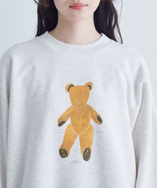 conges payes ADIEU TRISTESSE（コンジェ ペイエ アデュートリステス）の「裏毛プルオーバー（スウェット・レディース・ブラウン/オフホワイト/ライトグレー・FREE）」の20枚目の写真