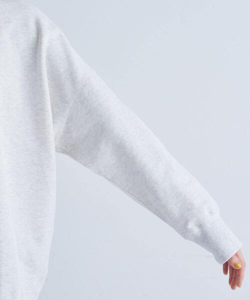 conges payes ADIEU TRISTESSE（コンジェ ペイエ アデュートリステス）の「裏毛プルオーバー（スウェット・レディース・ブラウン/オフホワイト/ライトグレー・FREE）」の22枚目の写真