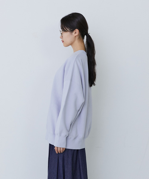 conges payes ADIEU TRISTESSE（コンジェ ペイエ アデュートリステス）の「裏毛プルオーバー（スウェット・レディース・ブラウン/オフホワイト/ライトグレー・FREE）」の10枚目の写真