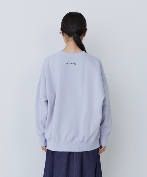 conges payes ADIEU TRISTESSE（コンジェ ペイエ アデュートリステス）の「裏毛プルオーバー（スウェット・レディース・ブラウン/オフホワイト/ライトグレー・FREE）」の11枚目の写真