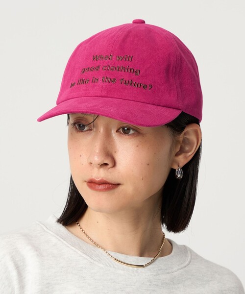 CITEN（シテン）の「＜CITEN＞ウォッシュドステートメントキャップ（キャップ・レディース・ベージュ/ネイビー/ピンク/ロイヤルブルー・FREE）」の4枚目の写真