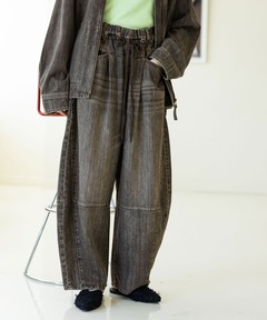 美品　niko and ...　EASY BARREL DENIM2　L niko and（ニコアンド）の「[NKJ 2024AW]EASY BARREL DENIM2