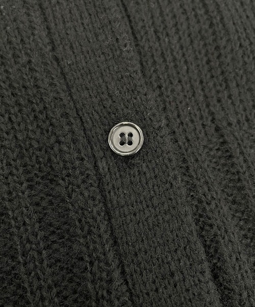 ABYS(アビス)の「襟付きニットカーディガン(カーディガン/ボレロ・レディース・グレー/ブラック/イエロー・FREE)」の6枚目の写真