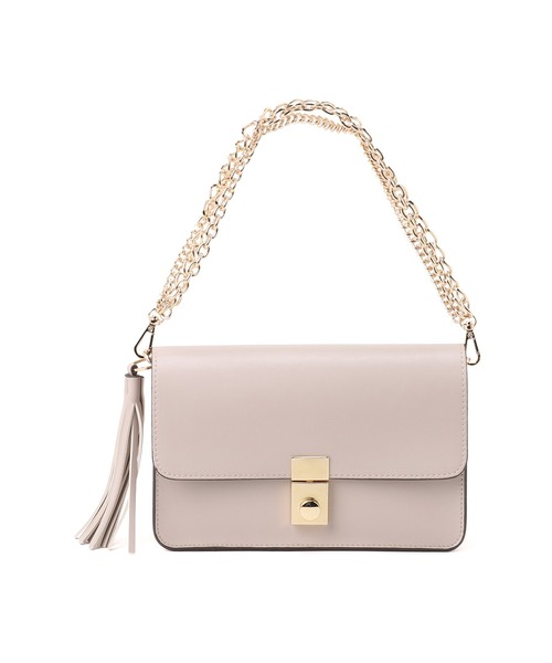 artemis by DIANA(アルテミスバイダイアナ)の「タッセルチャーム 2WAYショルダーバッグ(ハンドバッグ・レディース・ブラック/アイボリー/ピンク・FREE)」の1枚目の写真