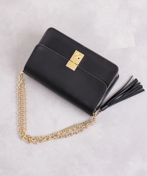 artemis by DIANA(アルテミスバイダイアナ)の「タッセルチャーム 2WAYショルダーバッグ(ハンドバッグ・レディース・ブラック/アイボリー/ピンク・FREE)」の12枚目の写真