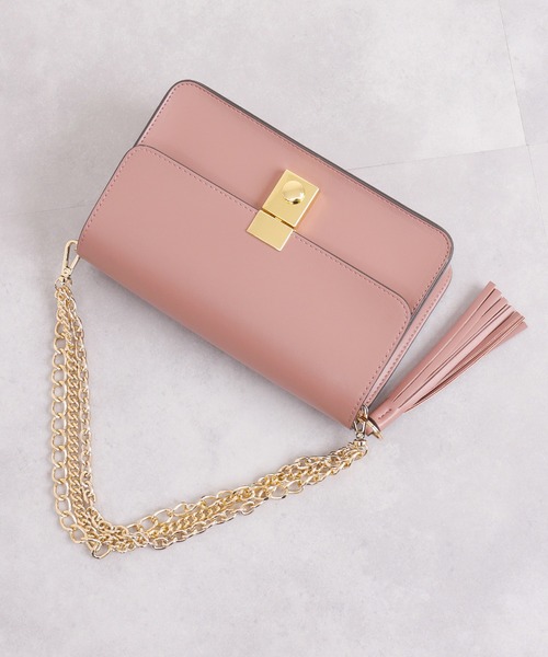 artemis by DIANA(アルテミスバイダイアナ)の「タッセルチャーム 2WAYショルダーバッグ(ハンドバッグ・レディース・ブラック/アイボリー/ピンク・FREE)」の16枚目の写真