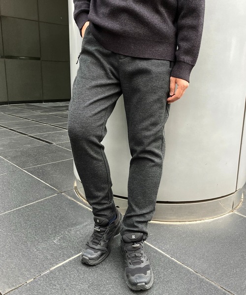 ikka（イッカ）の「【セットアップ対応】ダブルフェイスカノコジップパンツ（その他パンツ・メンズ・ブラック/スモークグレー・XL/L/M/S）」の2枚目の写真