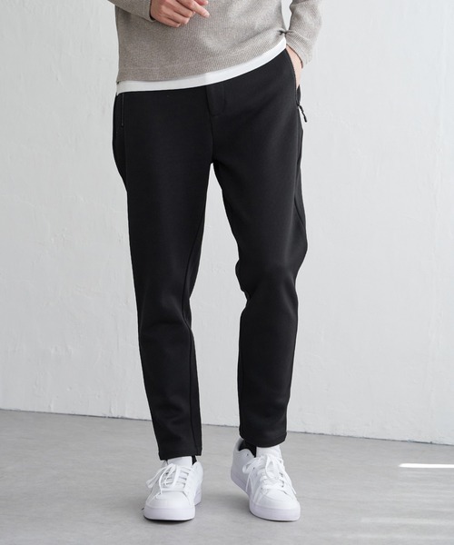 ikka（イッカ）の「【セットアップ対応】ダブルフェイスカノコジップパンツ（その他パンツ・メンズ・ブラック/スモークグレー・XL/L/M/S）」の8枚目の写真