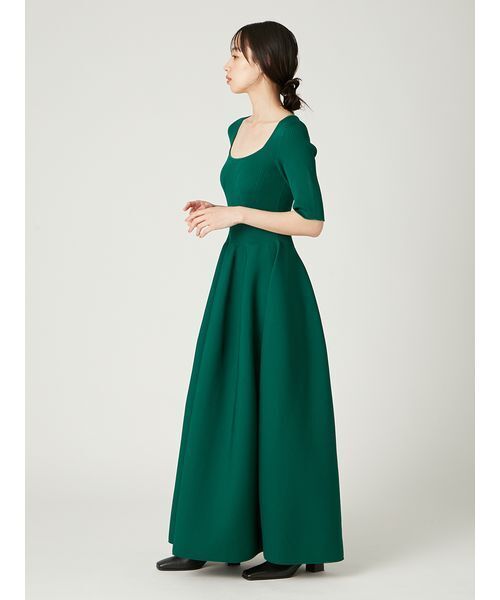 フレイアイディー　ワンピース スクエアーネックホールガーメントワンピース　新品 スクエアーネックホールガーメントワンピース（ワンピース）｜FRAY I.D