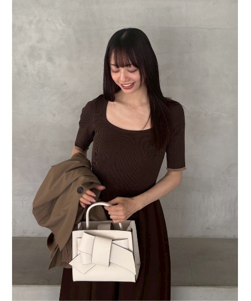 スクエアーネックホールガーメントワンピース（ワンピース）｜FRAY I.D