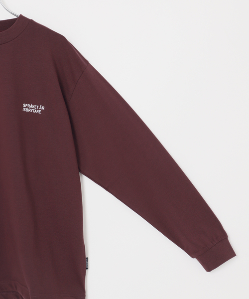 B.C STOCK（ベーセーストック）の「【OLIVEDRAB/オリーブドラブ】ドローコード ロングスリーブTシャツ（Tシャツ/カットソー・メンズ・ボルドー/ブラック系その他/グレー系その他/ホワイト・MEDIUM/X-LARGE/LARGE）」の22枚目の写真