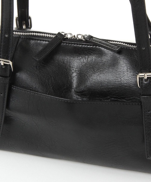 LEPSIM（レプシィム）の「ロングハンドルボストン　579910（ボストンバッグ・レディース・ブラック/グレイッシュベージュ/ブラウン/キャメル/グレー系その他・ONE SIZE）」の21枚目の写真