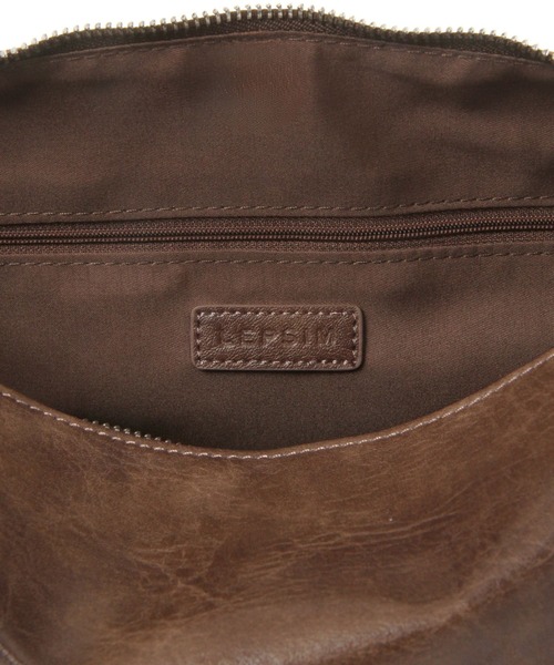 LEPSIM（レプシィム）の「ロングハンドルボストン　579910（ボストンバッグ・レディース・ブラック/グレイッシュベージュ/ブラウン/キャメル/グレー系その他・ONE SIZE）」の6枚目の写真