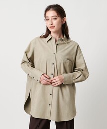 ＜SACRA＞スエードライク ポケット シャツ