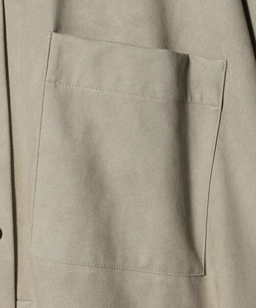 SACRA（サクラ）の「＜SACRA＞スエードライク ポケット シャツ（シャツ/ブラウス・レディース・ブラック/オリーブ・38）」の8枚目の写真