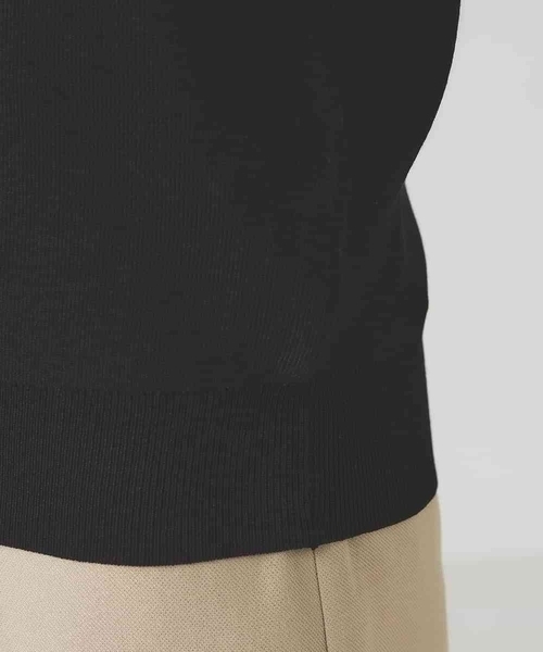 a.v.v(アーヴェヴェ)の「【UVカット/洗える】ボートネックパフスリーブ美ラクるニット(ニット/セーター・レディース・ピンク/グリーン/グレー系その他/ブラック・38/36/40/42/34)」の15枚目の写真