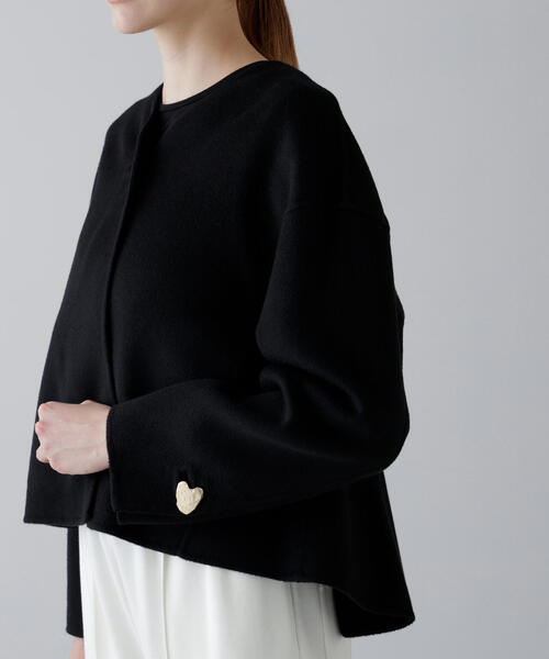 ◇ピュアカシミヤジャケット（ノーカラージャケット）｜ADORE