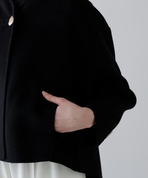 ◇ピュアカシミヤジャケット（ノーカラージャケット）｜ADORE