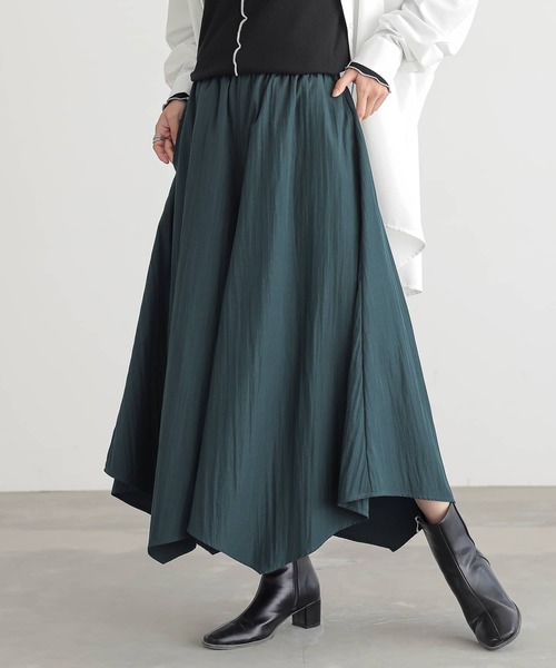 n'OrLABEL(ノアールレーベル)の「『イレギュラーヘムガウチョパンツ』(その他パンツ・レディース・グリーン/ブラック/グレー・FREE)」の18枚目の写真