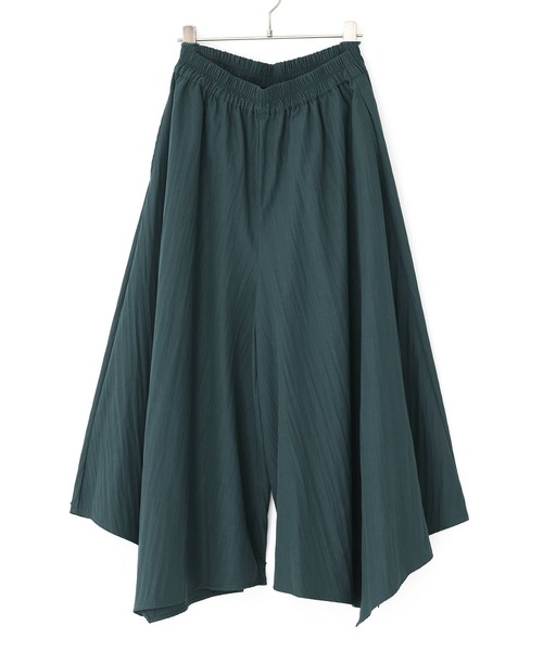 n'OrLABEL(ノアールレーベル)の「『イレギュラーヘムガウチョパンツ』(その他パンツ・レディース・グリーン/ブラック/グレー・FREE)」の4枚目の写真