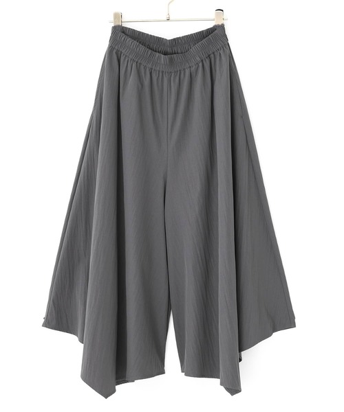 n'OrLABEL(ノアールレーベル)の「『イレギュラーヘムガウチョパンツ』(その他パンツ・レディース・グリーン/ブラック/グレー・FREE)」の5枚目の写真