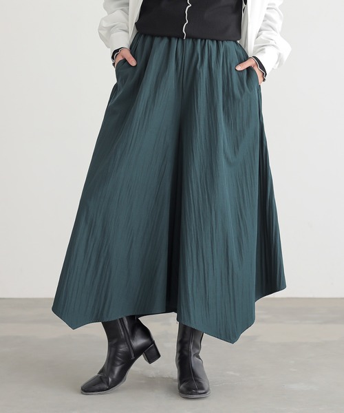 n'OrLABEL(ノアールレーベル)の「『イレギュラーヘムガウチョパンツ』(その他パンツ・レディース・グリーン/ブラック/グレー・FREE)」の22枚目の写真