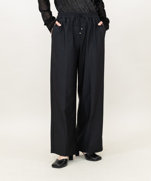 meeny miny（ミーニーマイニー）の「【meeny miny】【伸洗シリーズ】もちのびeasyパンツ（その他パンツ・レディース・モカ/チャコールグレー/ブラック・LARGE/MEDIUM/SMALL）」の2枚目の写真