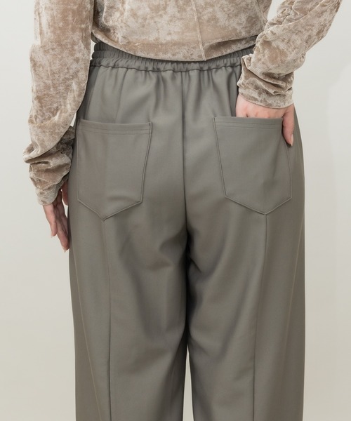 meeny miny（ミーニーマイニー）の「【meeny miny】【伸洗シリーズ】もちのびeasyパンツ（その他パンツ・レディース・モカ/チャコールグレー/ブラック・LARGE/MEDIUM/SMALL）」の8枚目の写真