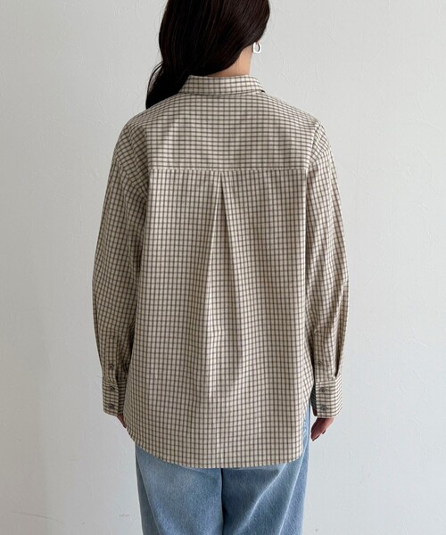 fredy emue（フレディエミュ）の「チェック刺繍シャツ（シャツ/ブラウス・レディース・ブラック系その他/ベージュ系その他・38）」の8枚目の写真