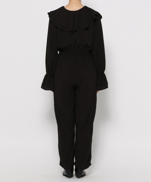 LOWRYS FARM（ローリーズファーム）の「フリルジャンプスーツ　579663（つなぎ/オールインワン・レディース・ブラック/その他・FREE）」の5枚目の写真