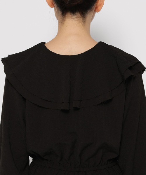 LOWRYS FARM（ローリーズファーム）の「フリルジャンプスーツ　579663（つなぎ/オールインワン・レディース・ブラック/その他・FREE）」の6枚目の写真