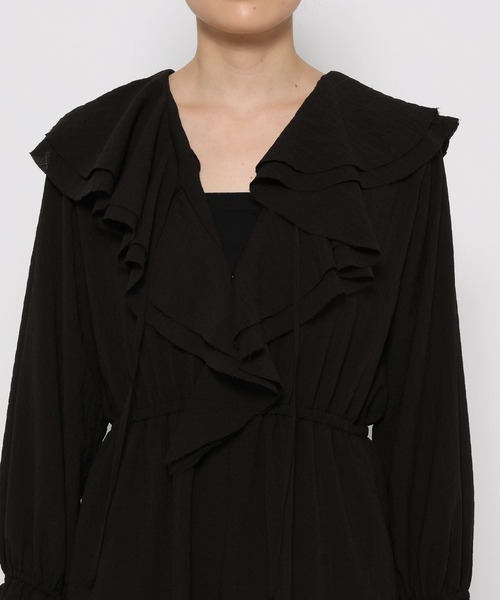 LOWRYS FARM（ローリーズファーム）の「フリルジャンプスーツ　579663（つなぎ/オールインワン・レディース・ブラック/その他・FREE）」の7枚目の写真