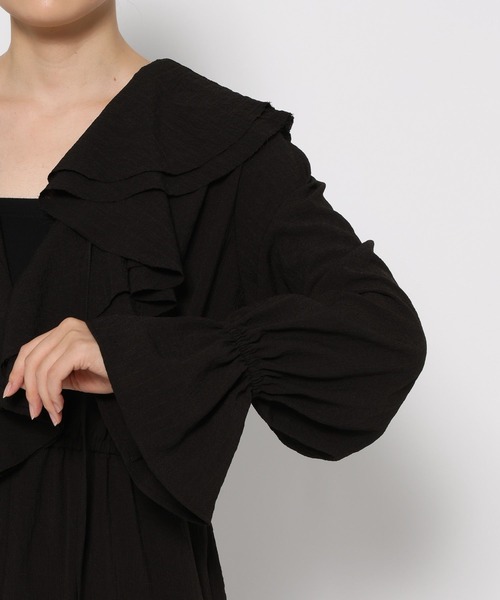 LOWRYS FARM（ローリーズファーム）の「フリルジャンプスーツ　579663（つなぎ/オールインワン・レディース・ブラック/その他・FREE）」の8枚目の写真