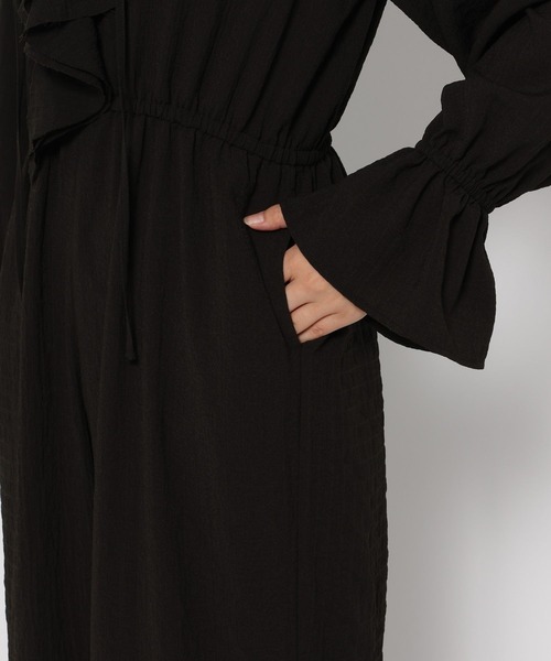 LOWRYS FARM（ローリーズファーム）の「フリルジャンプスーツ　579663（つなぎ/オールインワン・レディース・ブラック/その他・FREE）」の9枚目の写真