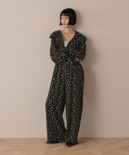 LOWRYS FARM(ローリーズファーム)の「フリルジャンプスーツ 579663(つなぎ/オールインワン・レディース・ブラック/その他・FREE)」の16枚目の写真