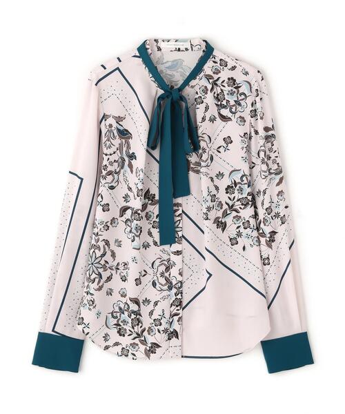 PINKY&DIANNE（ピンキーアンドダイアン）の「◆フローラルスカーフプリントブラウス（シャツ/ブラウス・レディース・ベージュ系その他4/ホワイト系その他2・38/36）」の18枚目の写真