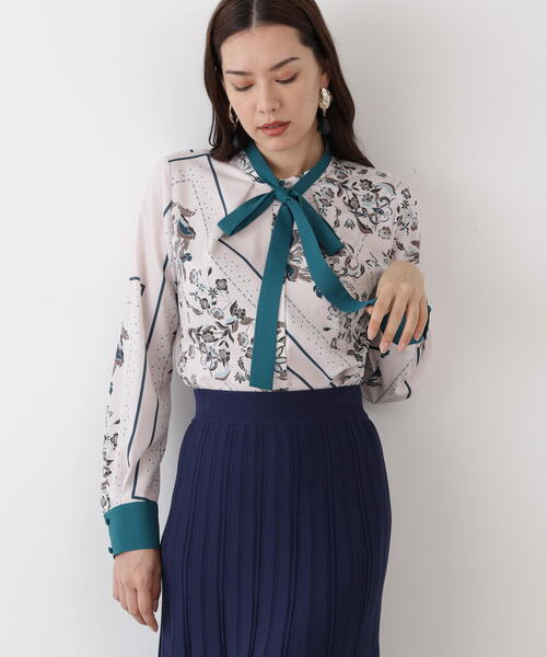 PINKY&DIANNE（ピンキーアンドダイアン）の「◆フローラルスカーフプリントブラウス（シャツ/ブラウス・レディース・ベージュ系その他4/ホワイト系その他2・38/36）」の20枚目の写真