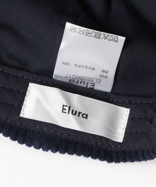 Elura（エルーラ）の「コーデュロイ刺繍キャップ/587989（キャップ・レディース・ネイビー/オフホワイト・ONE SIZE）」の3枚目の写真