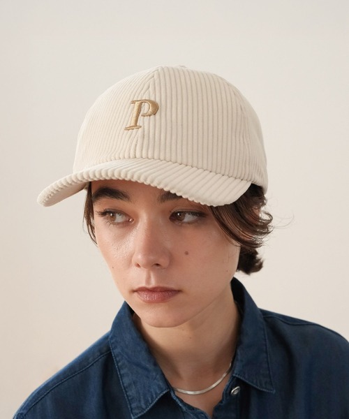 Elura(エルーラ)の「コーデュロイ刺繍キャップ/587989(キャップ・レディース・ネイビー/オフホワイト・ONE SIZE)」の20枚目の写真