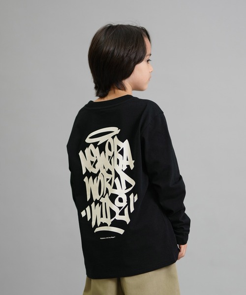 NEW ERA/ニューエラ YTH LS CT TEE TAGGING キッズ ロンT 14693876