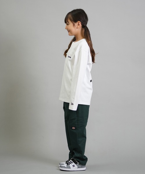 NEW ERA（ニューエラ）の「NEW ERA/ニューエラ YTH LS CT TEE TAGGING キッズ ロンT 14693876/14693877（Tシャツ/カットソー・キッズ・ホワイト/ブラック・130cm/140cm/150cm/160cm）」の16枚目の写真