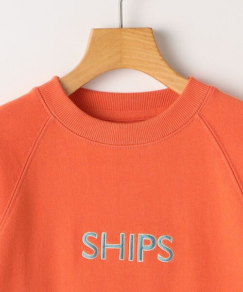 シップス（SHIPS）/SHIPS KIDS:140〜160cm / 刺繍 ロゴ ラグラン スウェット セール】SHIPS KIDS:140～160cm / 刺繍 ロゴ ラグラン スウェット