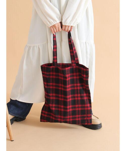 ehka sopo(エヘカソポ)の「チェックトートバッグ(ハンドバッグ・レディース・レッド/イエロー/ブルー/ブラック・F)」の16枚目の写真